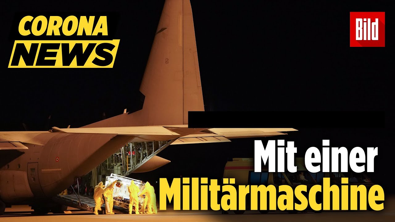 Corona-Patienten aus Italien landen in Leipzig