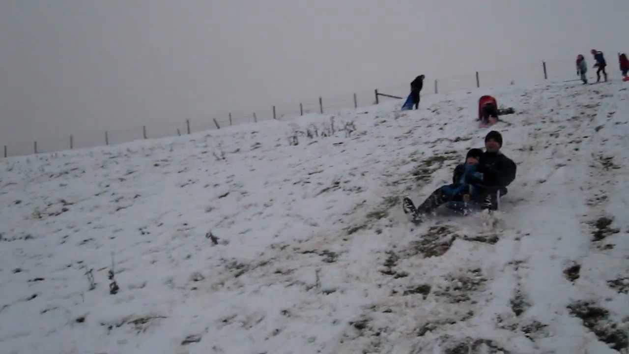 Sledging in Powick January 2013 (jump)