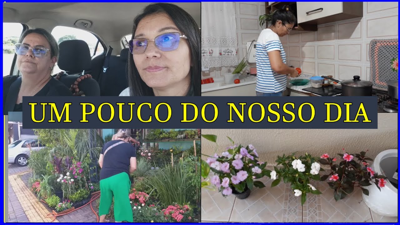 SAIDINHA COM A MÔNICA / COMPRAMOS FLORES  + PREPARANDO   ALMOÇO