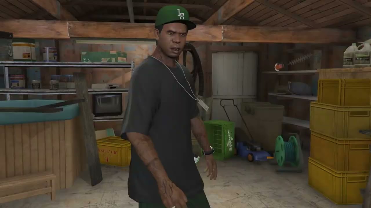 Franklin and Lamar on mission GTA 5 Episode 1