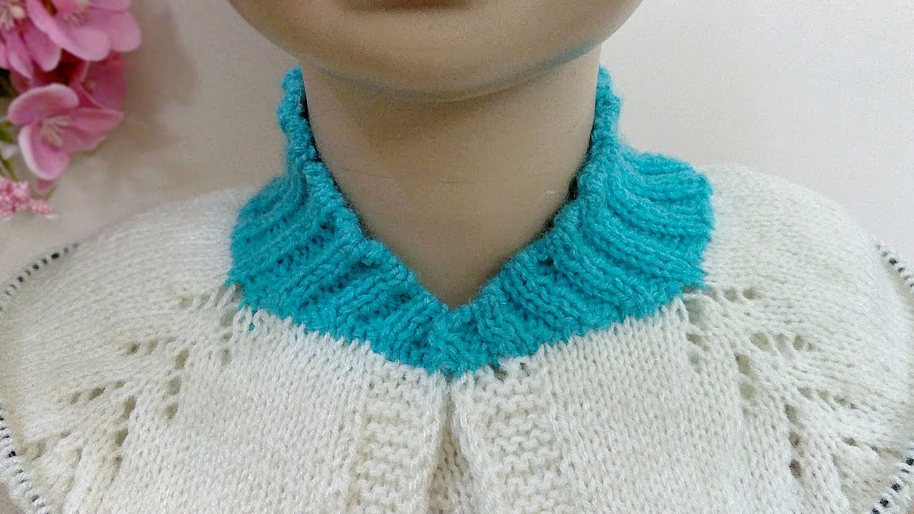 बैन गले की बुनाई, Band Neck Knitting for all Sizes