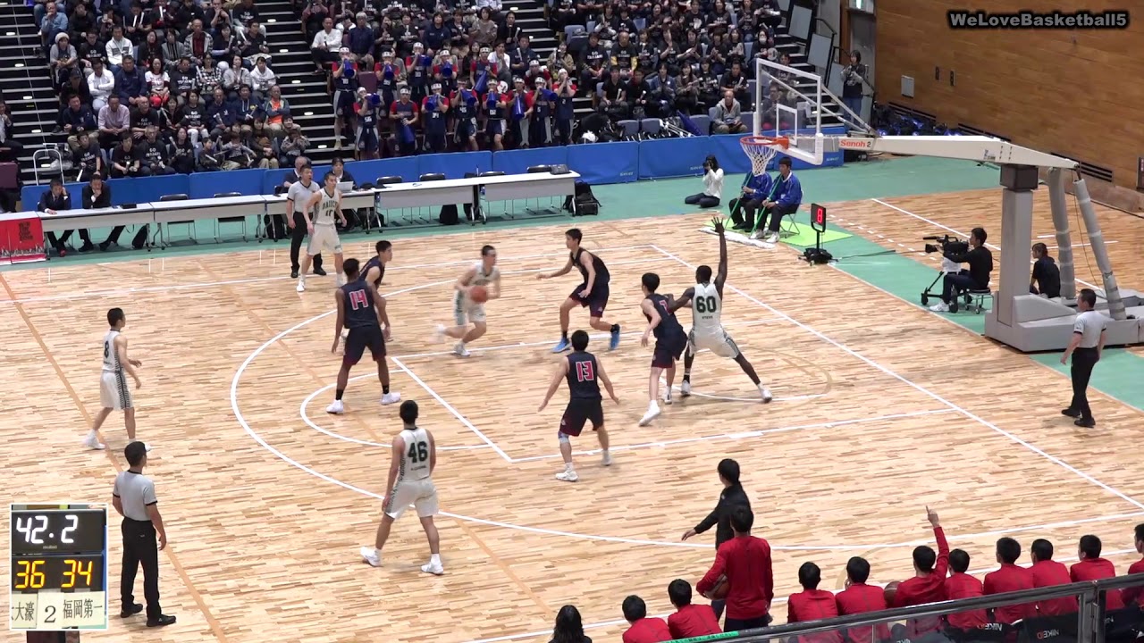 高校バスケ】福岡第一ハイライト（2018ウインターカップ福岡県予選決勝