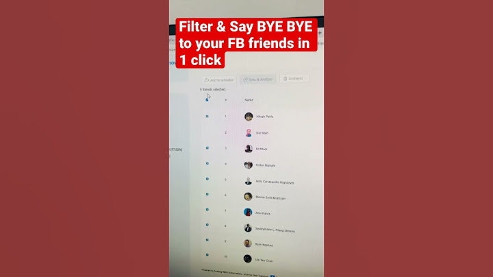 This FB software that are filter friends without any engagement & UNFRIEND them in 1 click !