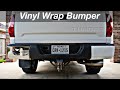 Watch Me Vinyl Wrap This Bumper ! Toyota Tundra / 3m VViViD