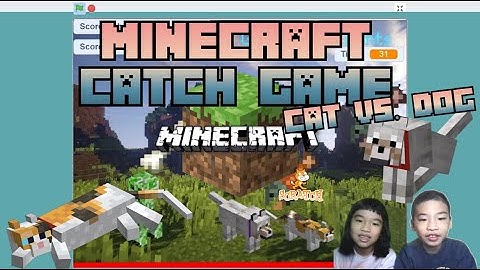 Secrets of Coding in SCRATCH: *MINECRAFT CATCH GAME: CAT VS. DOG* Tutorial