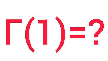 (Lecture 6) prove Γ(1)=1