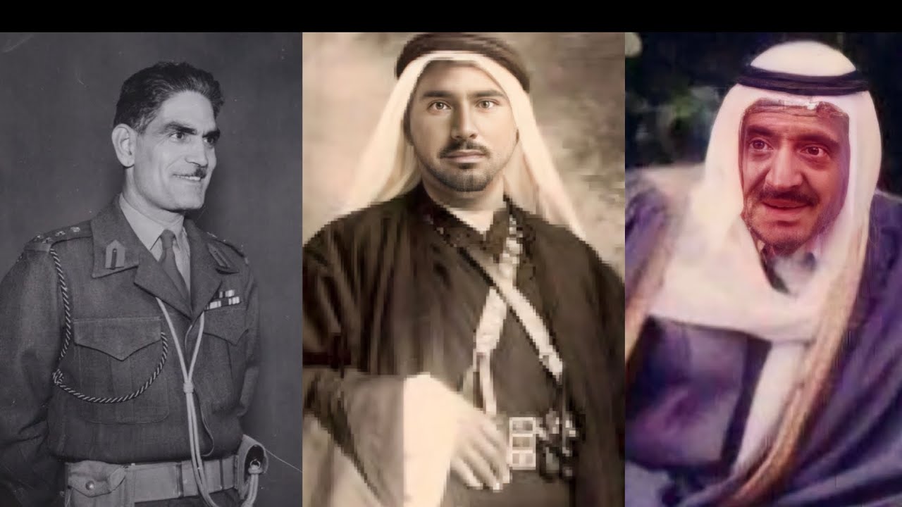 عبدالكريم قاسم بين الشيخ مشعان الفيصل والشيخ شعلان البنيان 🇮🇶