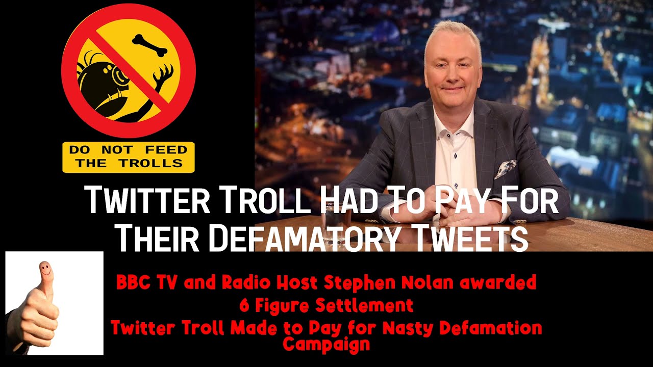 Abusive Twitter Troll Made To Pay For Defamation Campaign Against Stephen Nolan