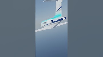 Aeroplane Animation Created in Blender #shorts #animation