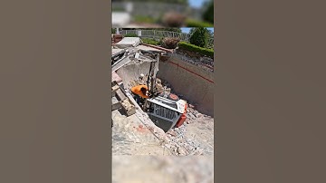 Our S70 Flipped Over 🙃 #shorts #pool #demolition