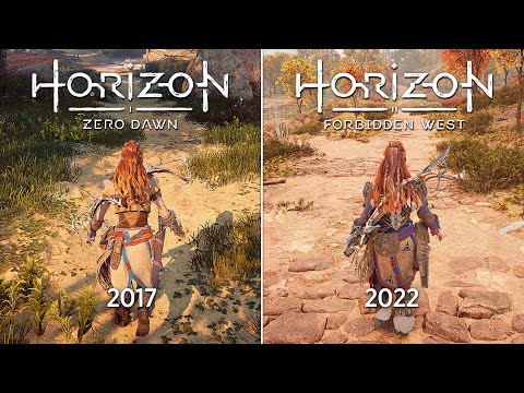 Видео: Horizon Forbidden West против Horizon Zero Dawn - Сравнение физики и Деталей