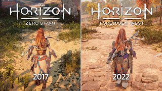 Horizon Forbidden West vs Horizon Zero Dawn - Physics and Details Comparison