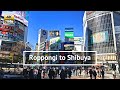 [4K] Roppongi to Shibuya Walking Tour through Omotesando & Harajuku - Tokyo Japan