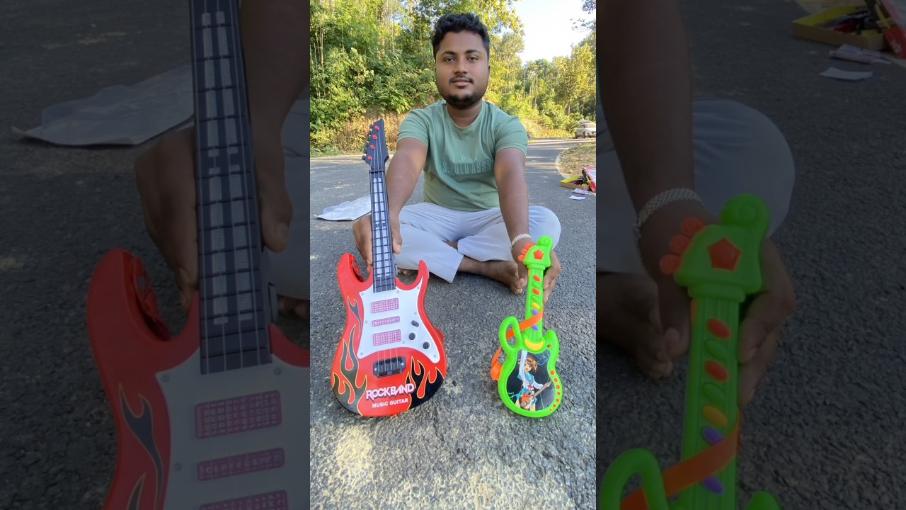 Small Glitter And Big Guitar Unboxing And Testing Video || 