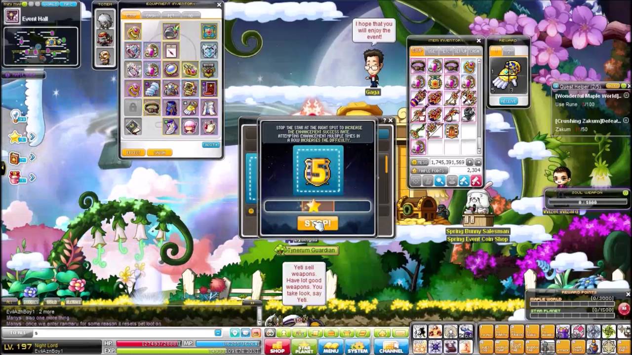 [GMS] Maplestory Scrolling Ghost Ship Exorcist - YouTube