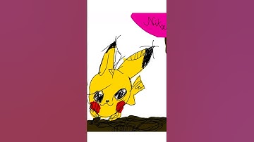 WOW! 7yo Nika creates art on iPad 🎨 #Procreate #drawing #shorts #kidsart #pokemon