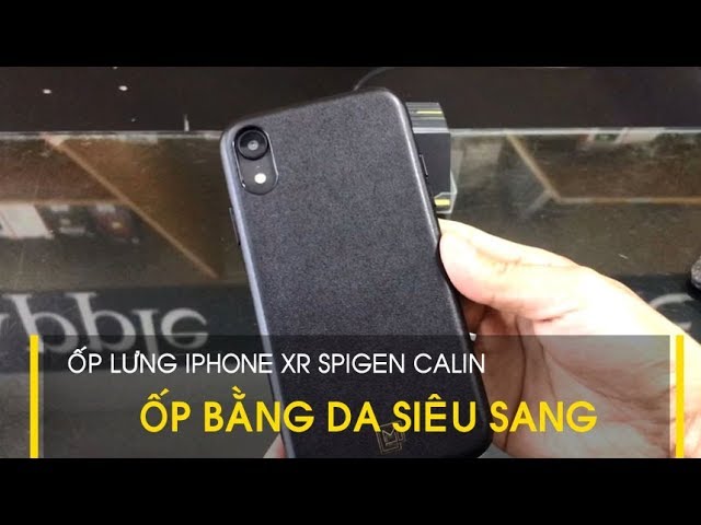 LÊ SANG | Ốp lưng iPhone XR Spigen La Manon Câlin bằng da, phong cách Paris siêu sang