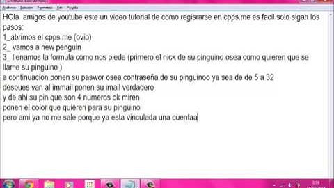 como crear una cuenta de cpps.me 2014