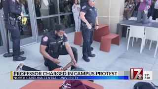 5, included professor, charged in NCCU campus protest