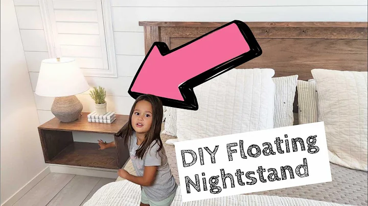 Simple DIY Modern Floating Nightstand | Hidden Hardware