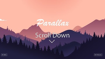 Scroll Down Animation Using Only Html, CSS & JavaScript | Parallax Scrolling Animation