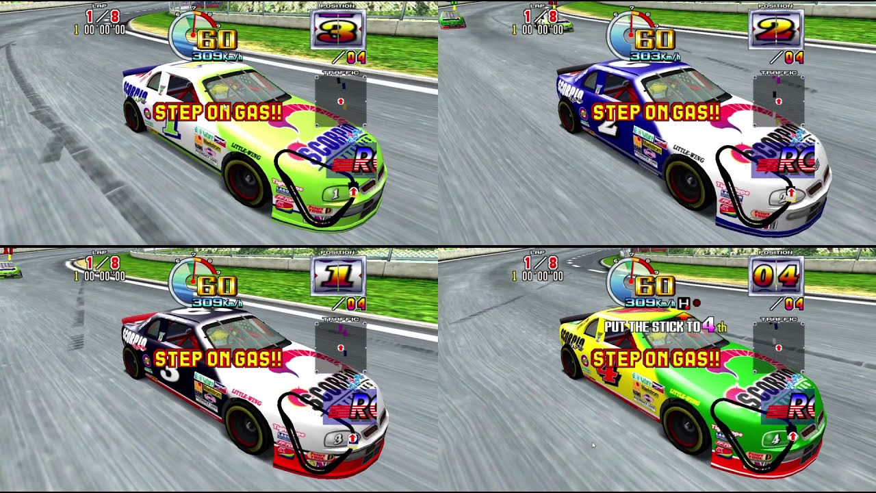 Supermodel SVN r859 - Daytona usa 2 - 4 Player Simulated Netboard