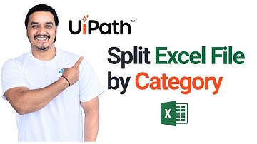 Split Excel File by Category Using UiPath | Automate Excel File Separation with RPA