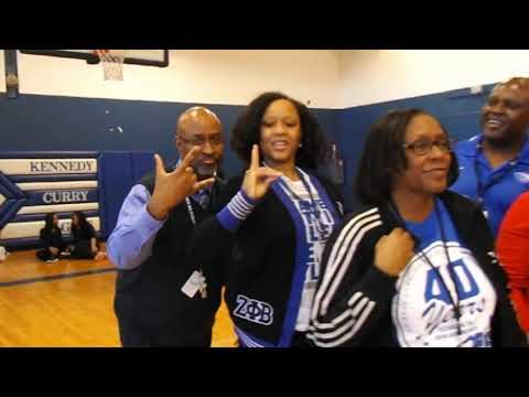 PQC Greeks Visit Kennedy-Curry Middle School 2017