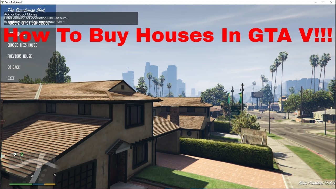 How To Install The Savehouse Mod In Gta V (Buy Houses Rent Apartments Etc)  - Youtube