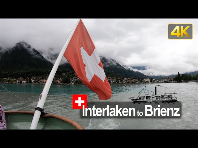 From Interlaken to Brienz aboard the Steamboat «Lötschberg»