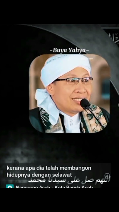 Allahumma sholli ala sayyidina Muhammad wa Ala Ali sayyidina Muhammad#ceramah#buyayahya#shorts