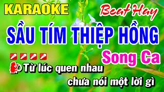 Karaoke Sầu Tím Thiệp Hồng Song Ca (Beat Hay) Nhạc Sống Mới Nhất | Hoài Phong Organ