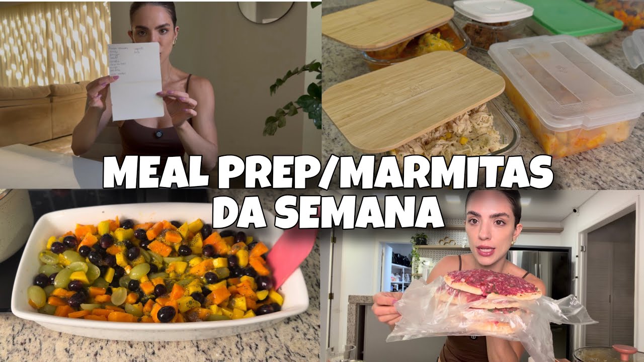 Preparando comidas p/ a SEMANA TODA! 🍽️✨🥗🍗