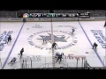 Jonathan quick tosses puck at logan couture after collision