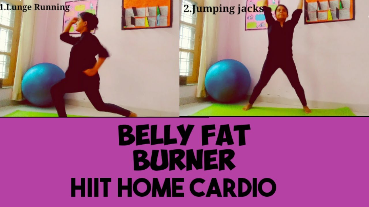 Belly Fat Burner Workout/20 min Abs and HIIT Cardio workout at home ...