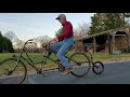 Riding my 1898 Rex tandem bicycle