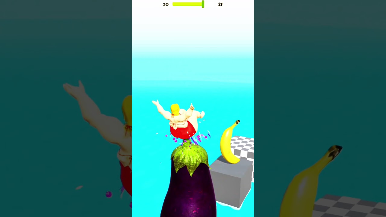 squeezy Girl fun reverse jumping gameplay #fun #shorts