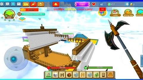 Building ship in skyblock (Blockman go)