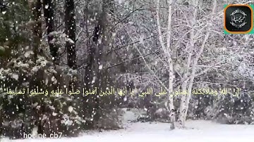 إِنَّ اللَّهَ وَمَلَائِكَتَهُ يُصَلُّونَ عَلَى النَّبِيِّ|| القارئ عبد الرحمن مسعد #تساقط_الثلوج