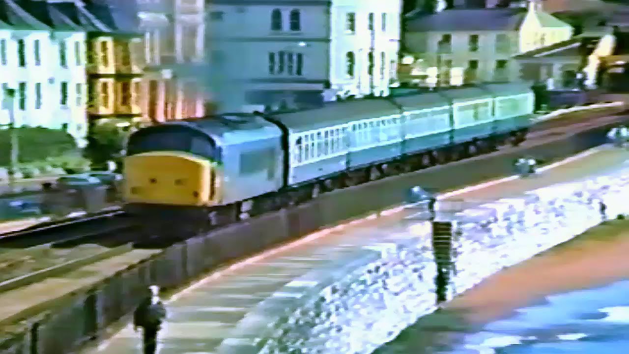 Trains at Dawlish and Teignmouth  -  1985