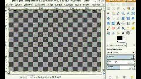 Gimp warp tool - work in progress