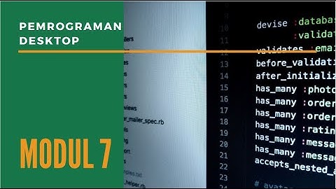 Praktikum Pemrograman Desktop  -  Modul 7