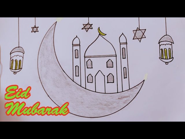 Eid Mubarak Drawing #lakshiartscape #eid #eiddrawing #artforever  #eideasydrawing #drawing #eidmubarakdrawing #pencilsketch #arttutorial  #tutorialforbeginners #drawingacademy #art #howtodraw #artvideo #pencilart  #easydrawing #LearnToDraw #moonlight ...