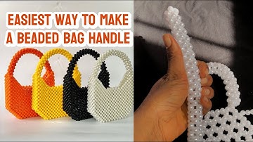 How To Make Beaded Bag Handle | Beginner Friendly! | Detailed Tutorial |DIY Craft