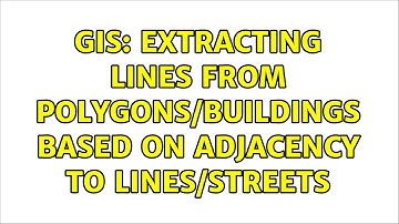 GIS: Extracting lines from polygons/buildings based on adjacency to lines/streets