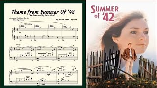 PETER NERO - Theme from "Summer of '42" (Piano Transcription)