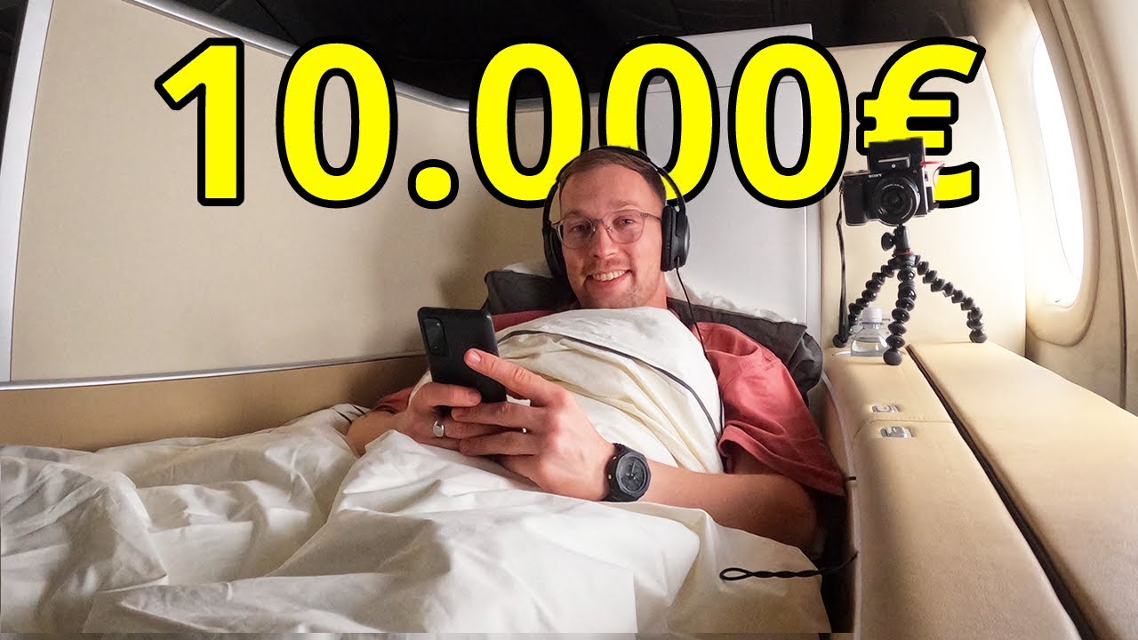 Mein 10.000€ FIRST CLASS Flug mit Lufthansa (für schlappe 350€!!)