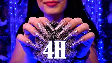 ASMR Dreamy Thunderstorm Simulation ⚡(No Talking) ⚡Fluffy Mic Scratching + Rain = DEEP SLEEP⛈️