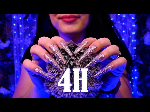 ASMR Dreamy Thunderstorm Simulation ⚡(No Talking) ⚡Fluffy Mic Scratching + Rain = DEEP SLEEP⛈️