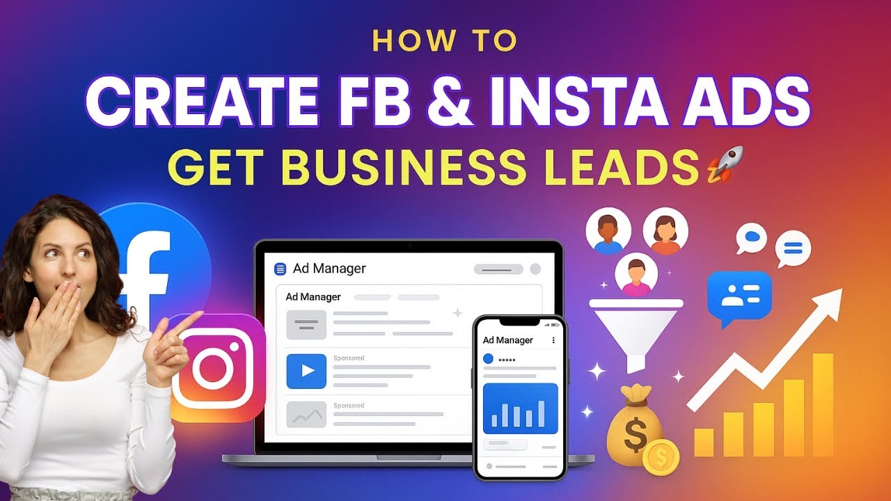 How to Create Facebook & Instagram Ads to Get Business Leads - YouTube